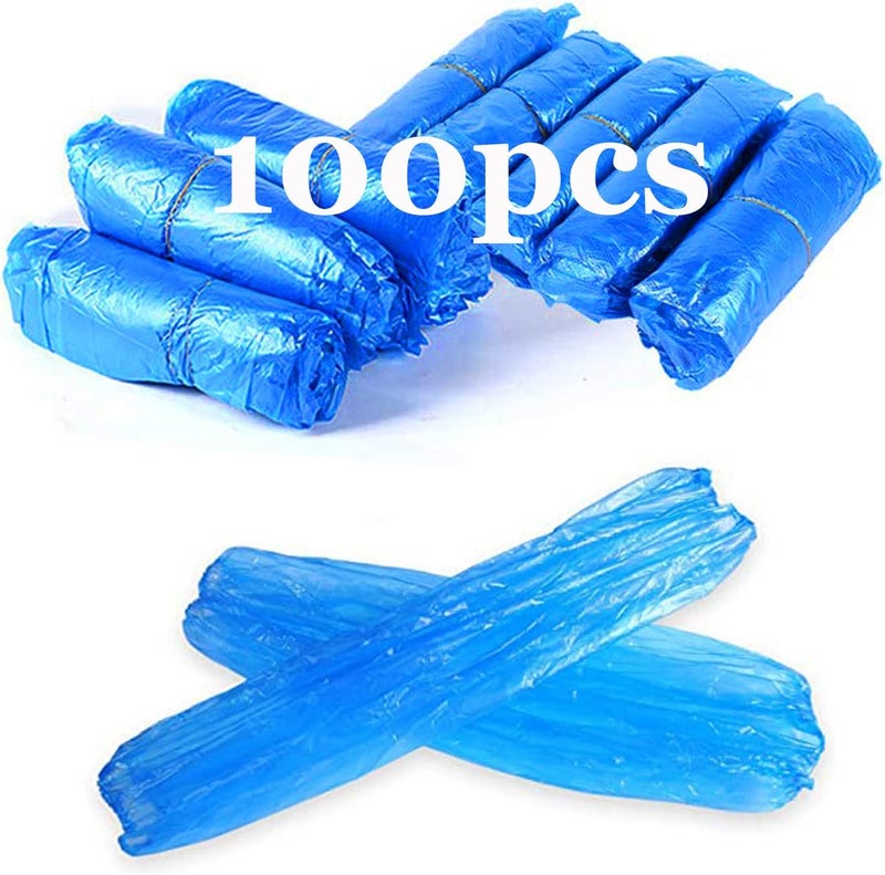 Yzurbu Disposable Arm Sleeves, Plastic Waterproof Oversleeves Protector Covers with Elastic on Cuff - Image 1